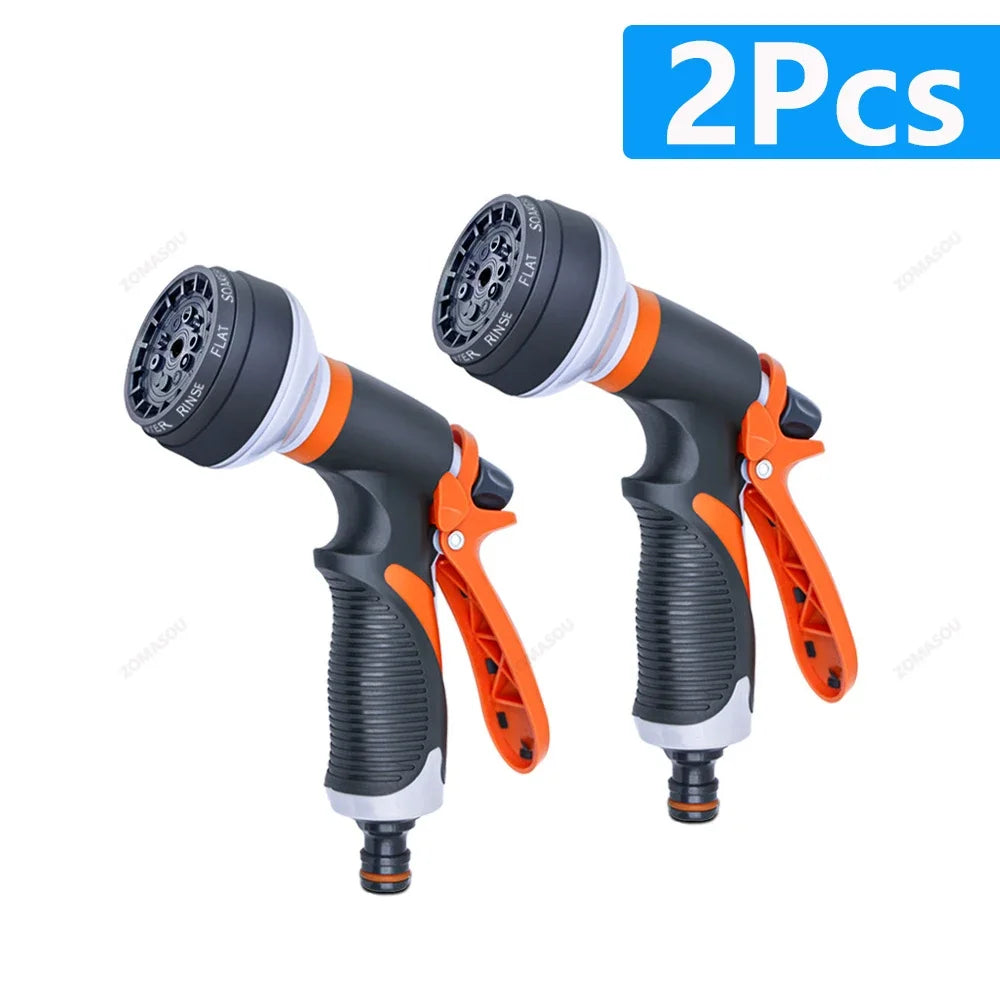 8-Mode High-Pressure Garden Watering Gun — Adjustable Sprayer Nozzle Kit