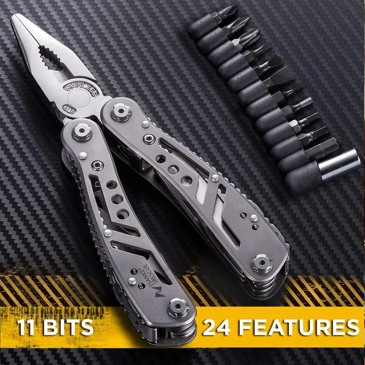 24-in-1 Multitool Pliers for Camping & Survival - Perfect Gift