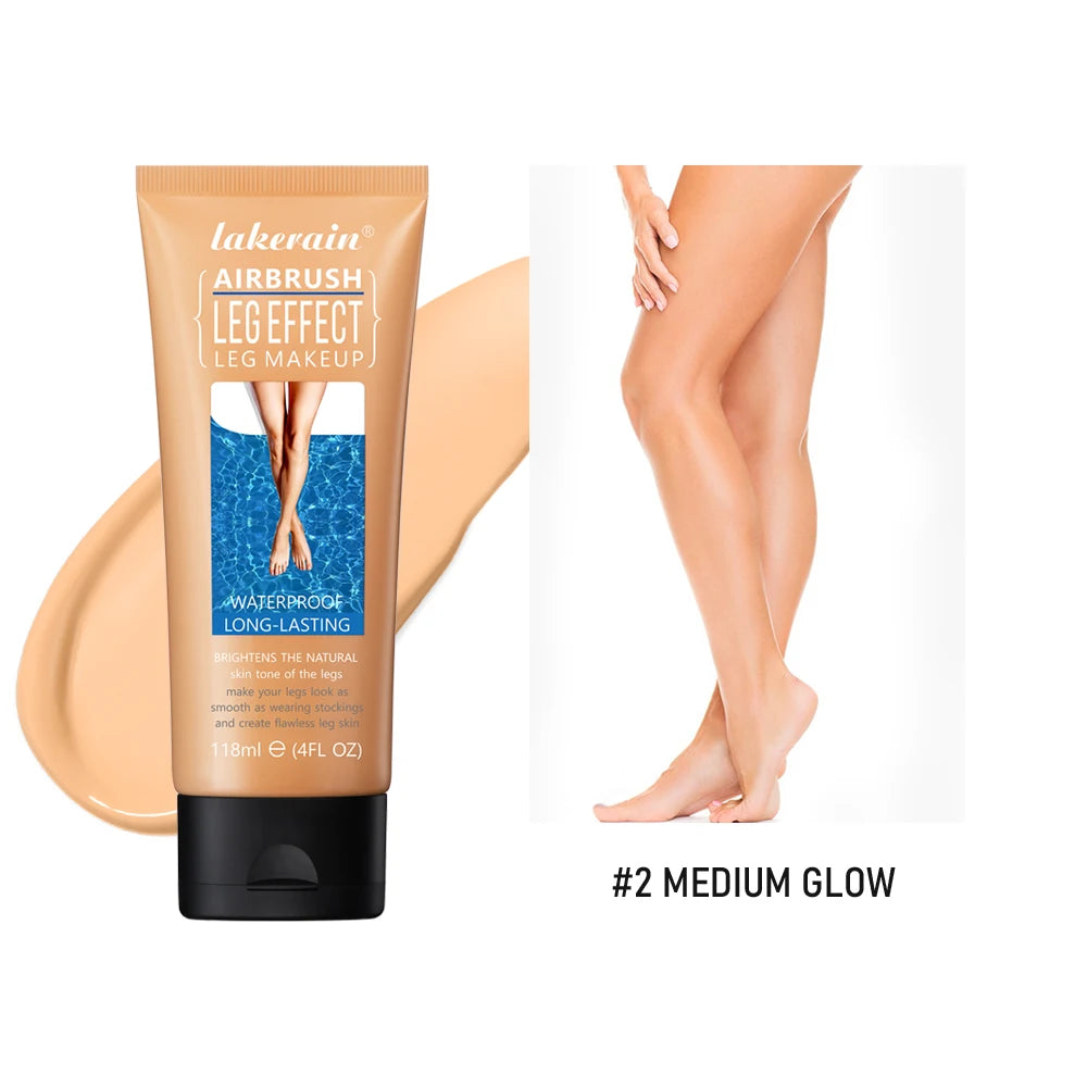 Leg Makeup Lotion Even Skin Tone Body Foundation Waterproof Long Lasting Body Tanning Cream Medium Bronze Leg Makeup