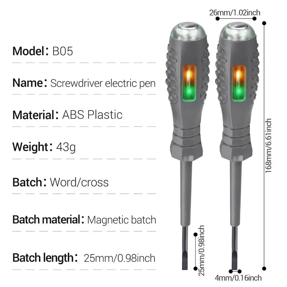 Voltage Tester Screwdriver Voltage Tester Screwdriver Pen Magnetic Homeowners Electrical Current Test Detector Screwdriver