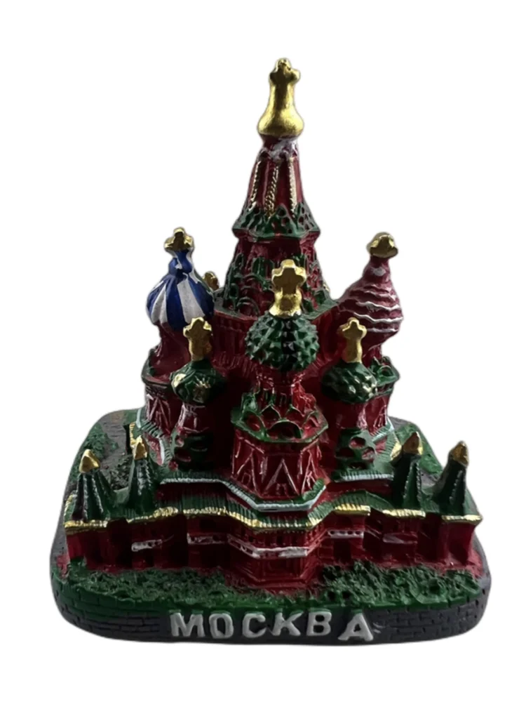 Russia Red Square in Moscow Resin Handicraft Souvenirs Desktop Ornament Indoor Table Buildings Home Decoration Accessories Gift
