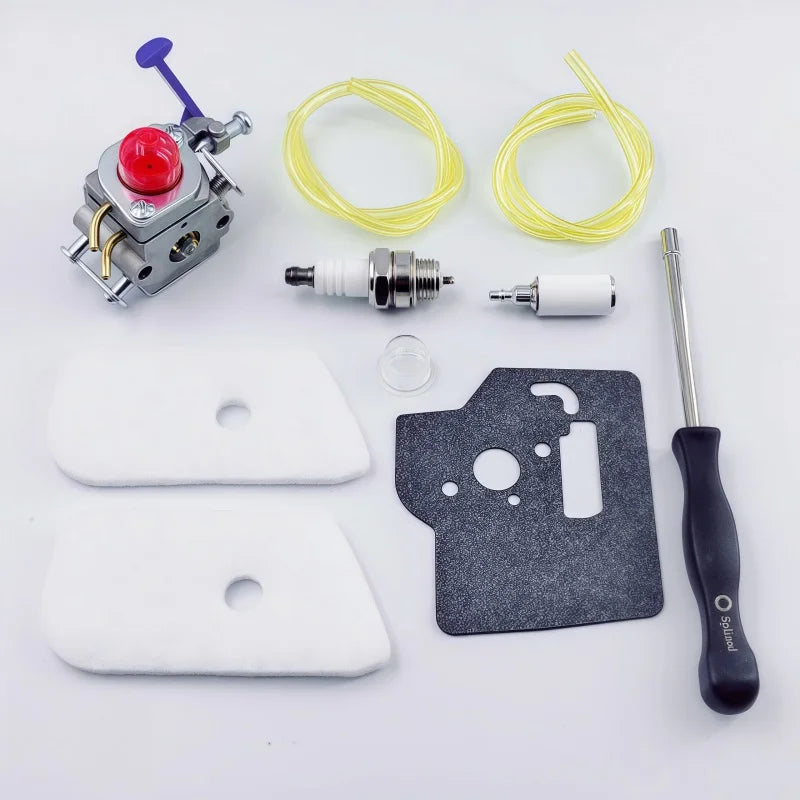 128LD Carburetor air filter kit for Husqvarna 128LD/128C/128L/128R/128RJ, Poulan, Zama C1Q-W40A, Jonsere BC/CC/GC2128 engines