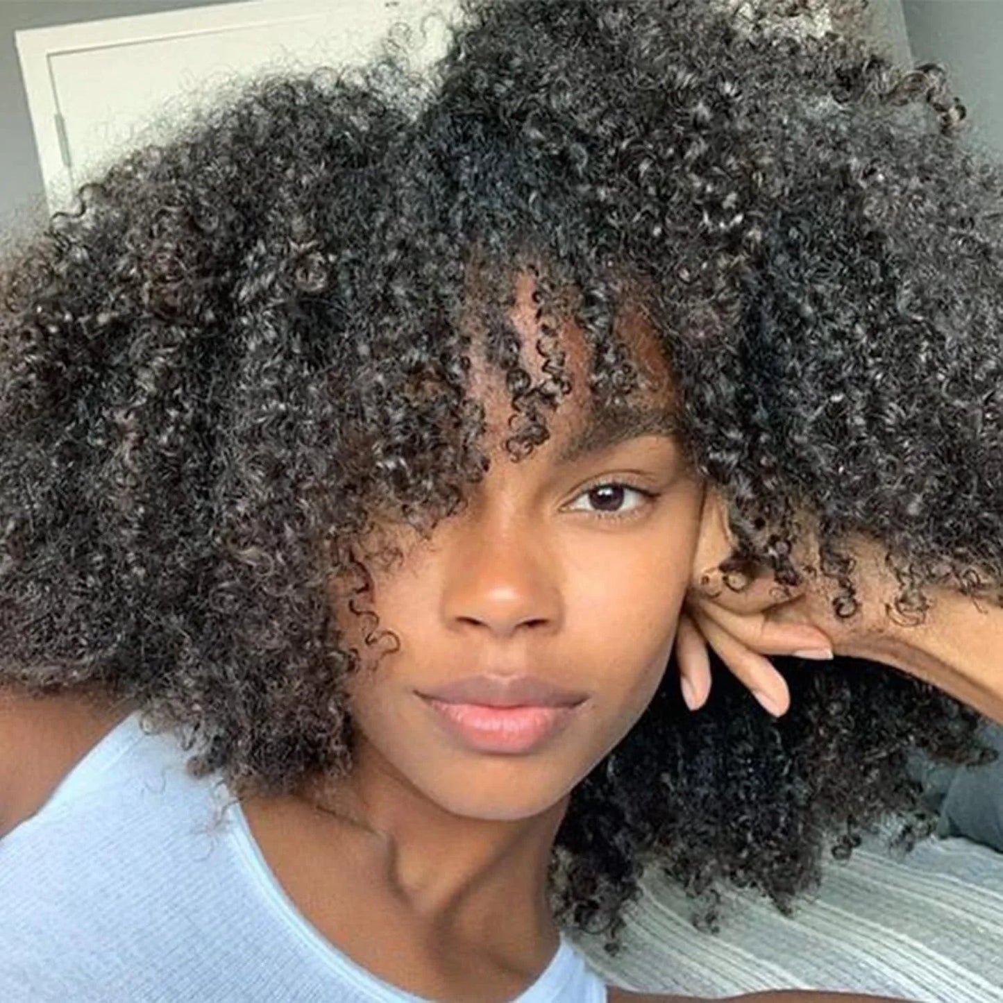 10A Brazilian Afro Curly Hair Bundles Kinky Curly Short Human Hair Weave Jerry Curl Hair Extensions Virgin Hair Bundle for Women