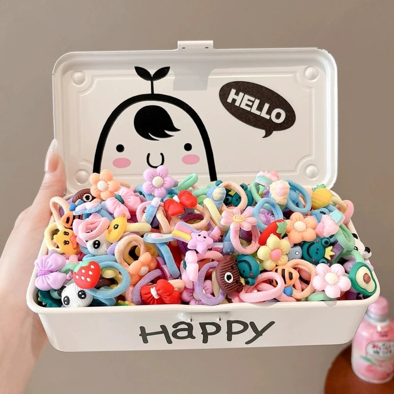 Hair band rubber band children tie hair rope baby girl does not hurt hair rope little girl rubber band