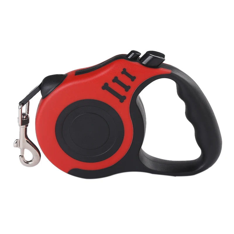 Nylon Retractable Leash 3 m or 5 m - 1 or 3 Pack