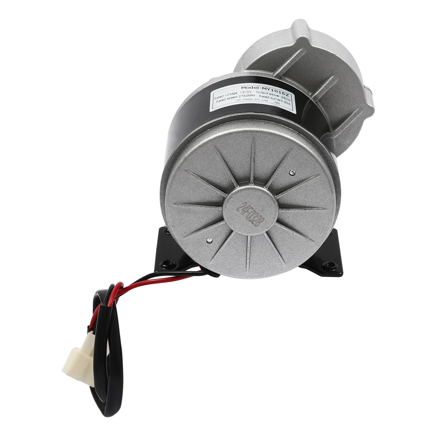 12V 250W Gear Reduction Electric Motor with Belt Pulley DC Motors Reductor for E‑bike Scooter
