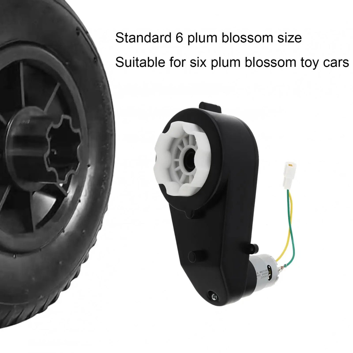 2pcs RS555 Kids Ride On Toys Car Motor Gearbox 24V 18000-40000RPM Car Wheels Gearbox High Speed DC Motor for Remote Control Car