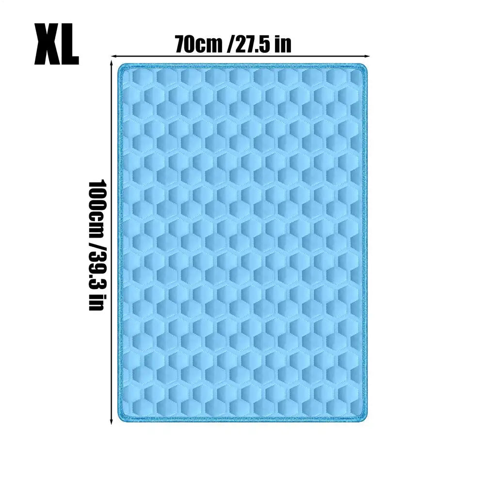 Extra Large Dog Cooling Mat - Summer Ice Pad Blanket