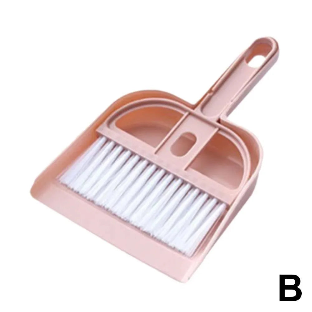 Mini Desk Broom And Dustpan Set Small Handheld Brush Dustpan For Desktop Keyboard Tabletop Cleaning