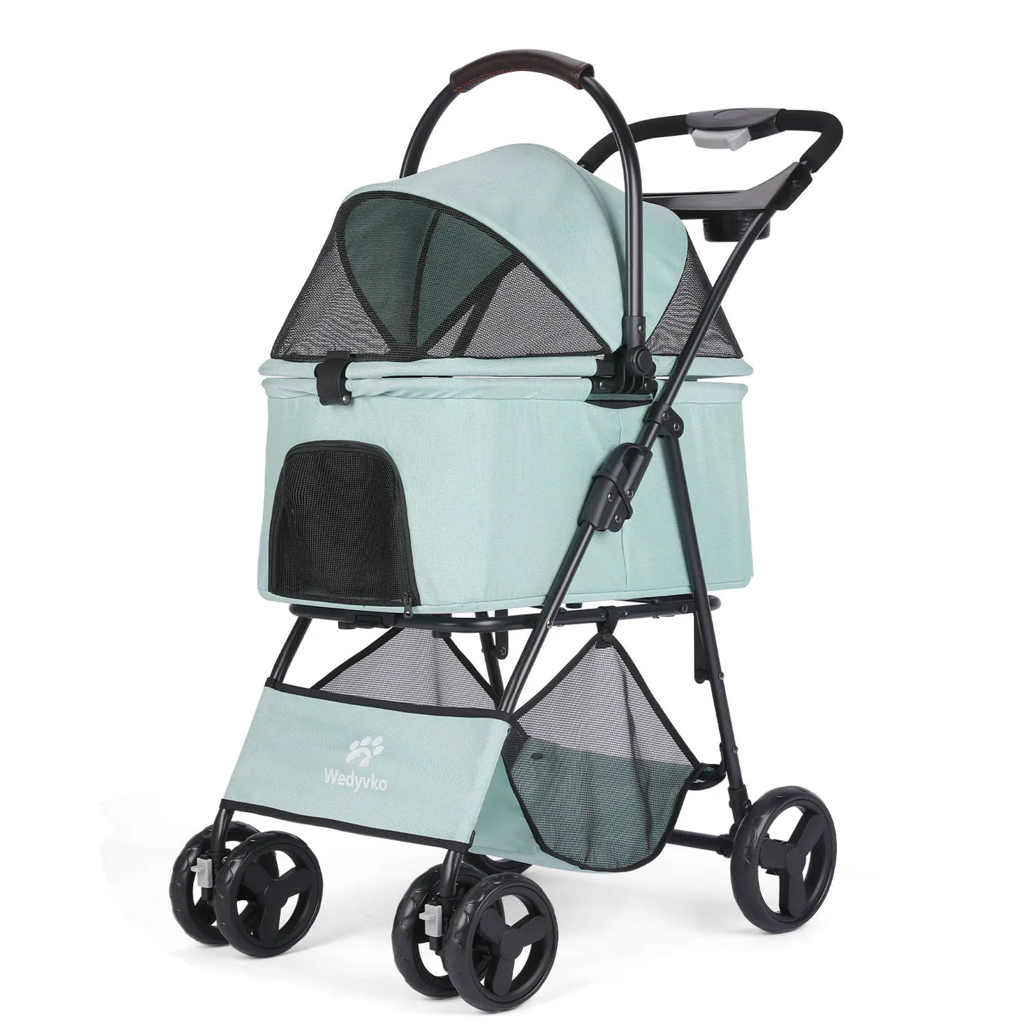 3-in-1 Pet Stroller with Removable Carrier – Folding All-Terrain Waterproof Stroller for Small & Medium Dogs & Cats | 7 Colors