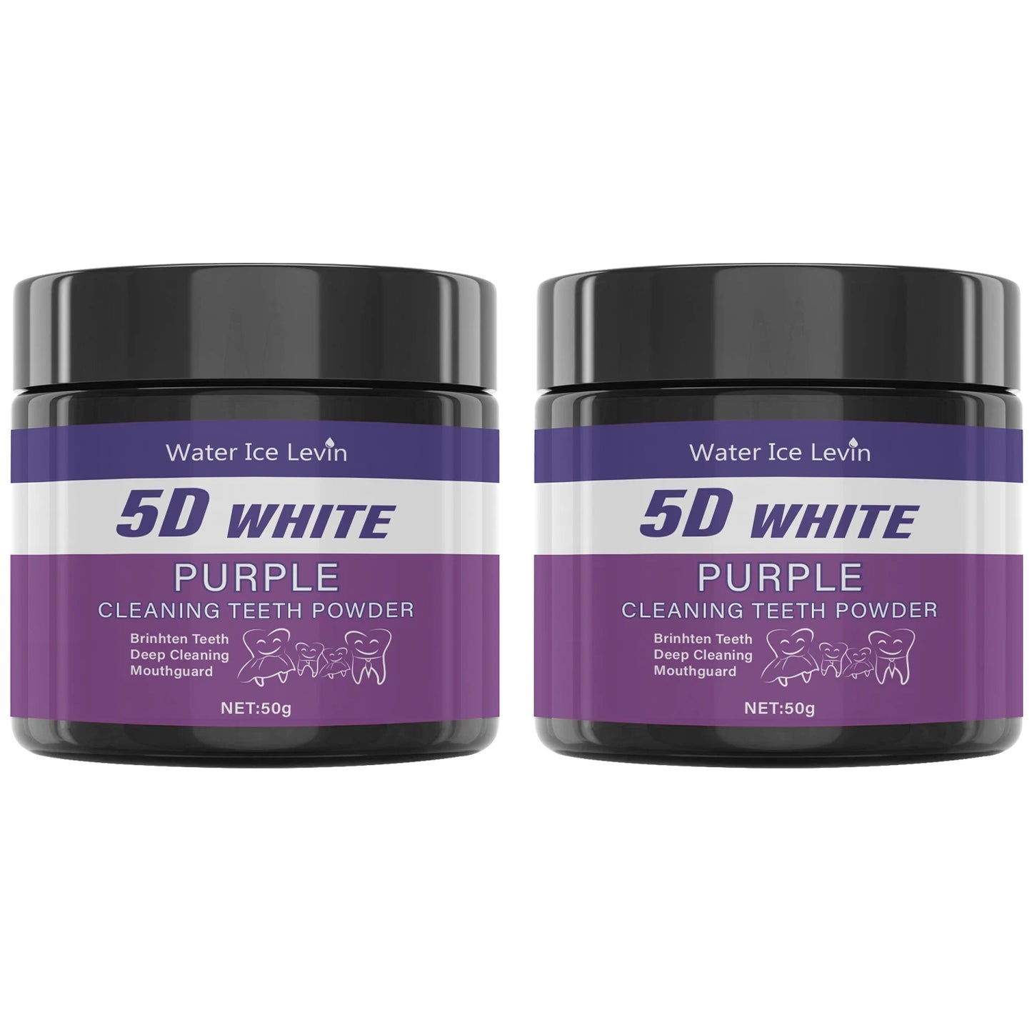 Purple Teeth Cleaning Powder - Whitens Teeth in 5 Days | Sulfate-Free