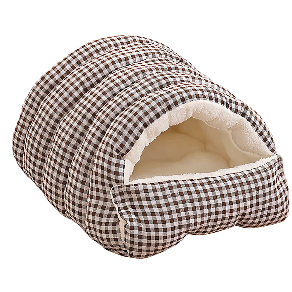Detachable Enclosed Cat House - Washable Winter Pet Sleeping Bag Bed - photo 10