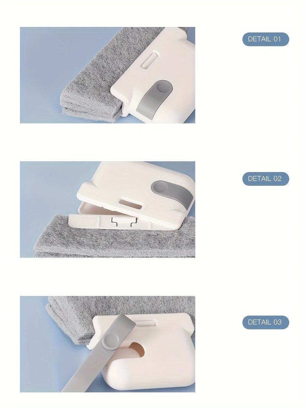 1pc universal window rail cleaning brush, easy to clean small gaps and frames, kitchen table cleaning tool