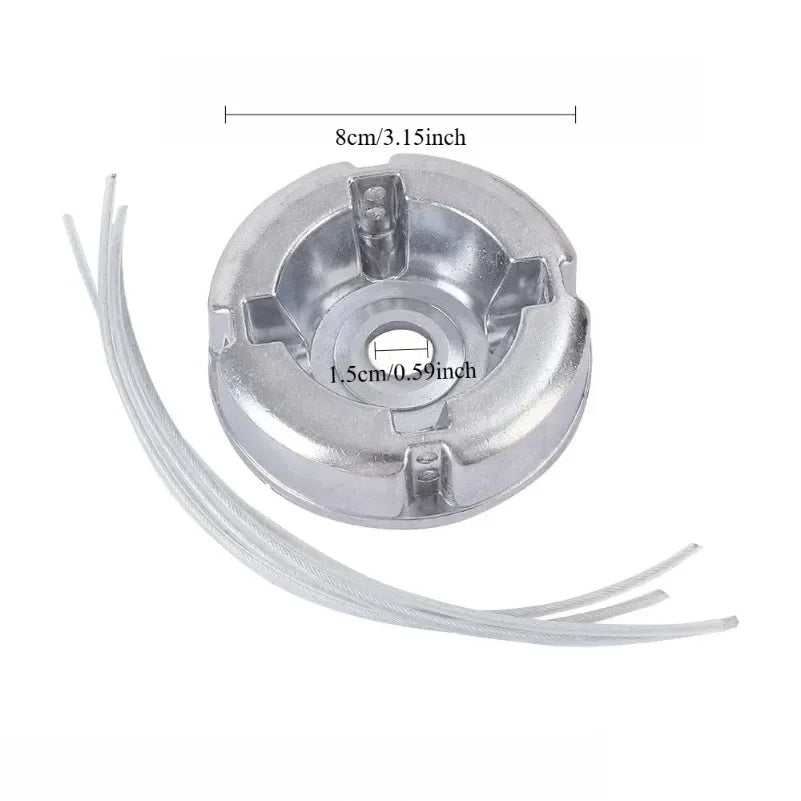 Universal Aluminum Alloy Lawn Mower Head and Replacement -Feed Nylon/String Compatibility Gardening Tools Lawn Mowers