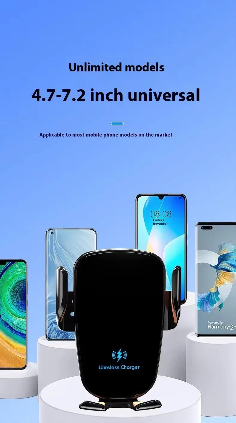 UYUXIO Wireless Car Charger Air Vent Fast Charging Phone Holder in Car for iPhone 16 Pro Max 15 14 12 13 Samsung Android Phones
