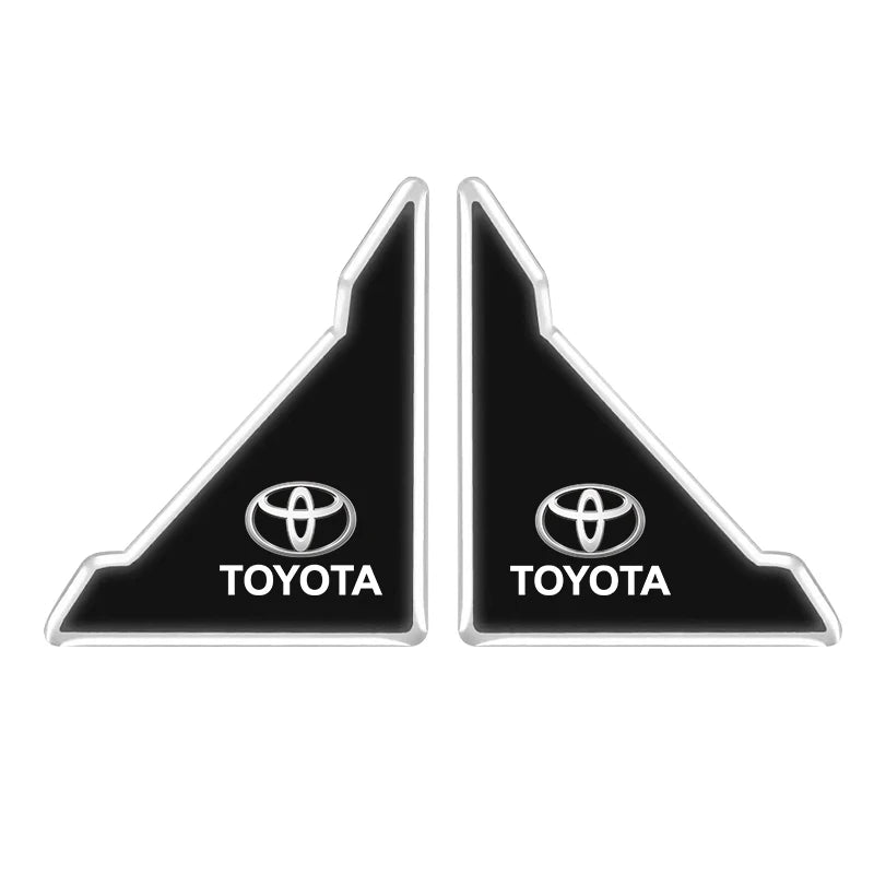 2Pcs Car Door Corner Protector Stickers Decoration For Toyota Land Cruiser Sienna Rav4 Prado Tacoma Yaris Rush Fortuner CHR Voxy