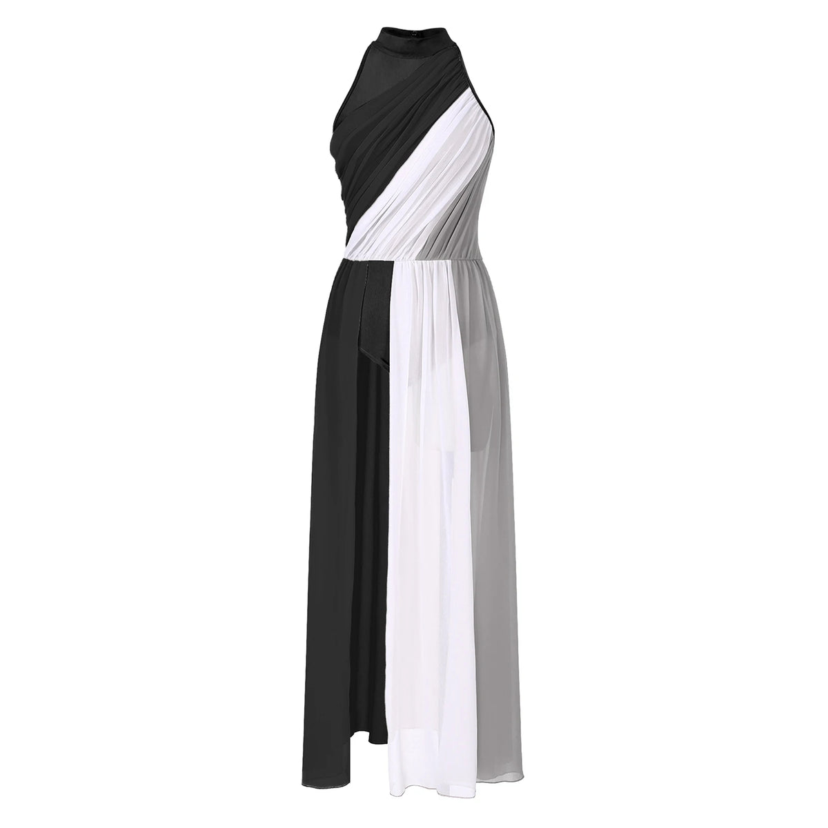 Women's praise dance long dress with split