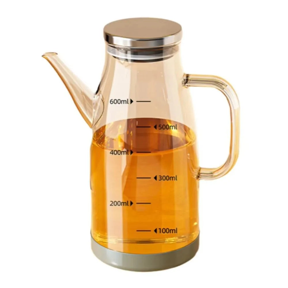 Glass Oil Bottle with Drip-Free Spout - 600 to 1000ml, Amber or Clear - photo 11