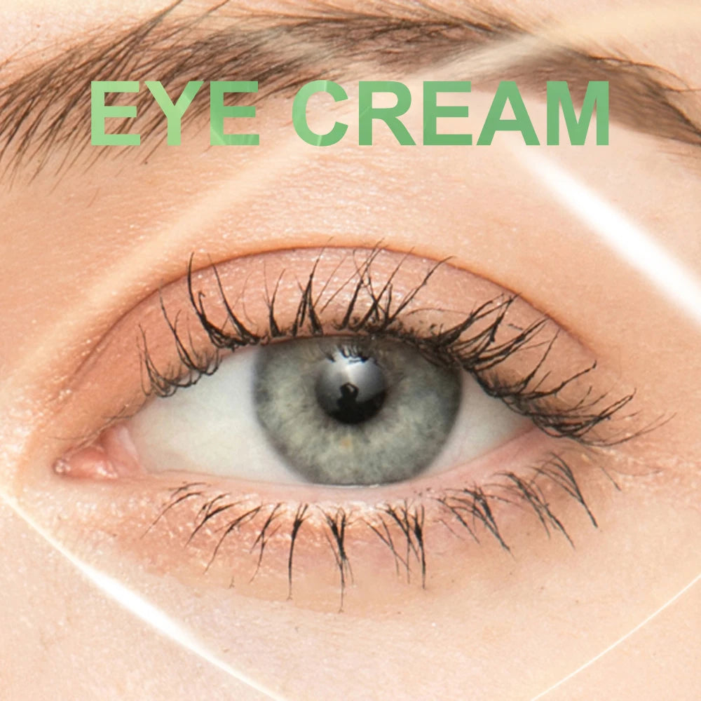 SUYARUN Anti-Aging Eye Cream Niacinamide & Plant Squalane Dark Circle Treatment, Wrinkles Reduction, Hydrating Care.-Glass Jar-