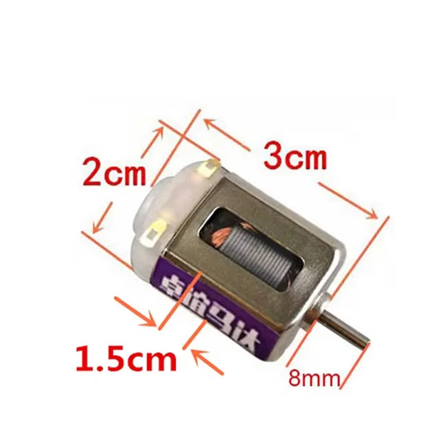 DC 3.6V 5V 6V 7.4V 8.4V 52000RPM FK-130 Micro Carbon Brush Motor High Speed Strong Magnetic Engine for RC 4WD Racing Slot Car
