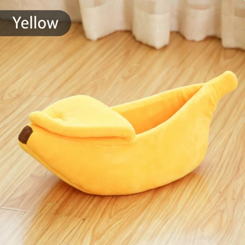 Banana Cat Bed House Funny Cute Cozy Cat Mat Beds Warm Durable Portable Pet Basket Kennel Dog Cushion Cat Pet Supplies 