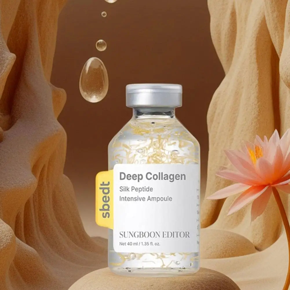Deep Collagen Silk Peptide Intensive Lifting Ampoule – Anti-Aging Face Serum | Firming & Brightening | 40ml