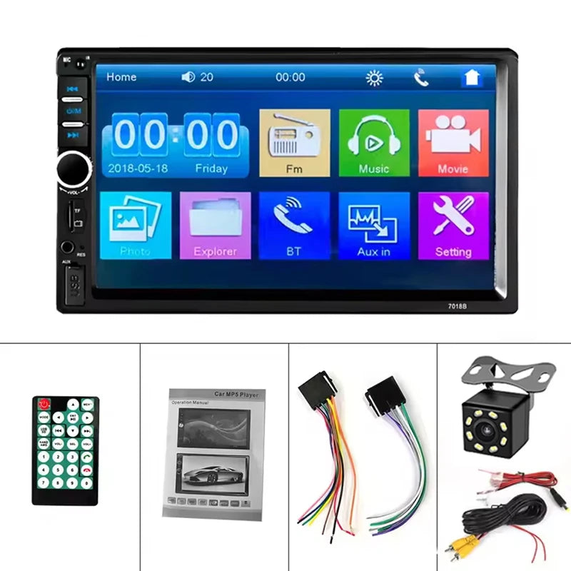 Universal 2 Din Car Radio 7inch HD Touch Screen Autoradio Multimedia Player Universal Car Stereo MP5 Player Bluetooth Car Player