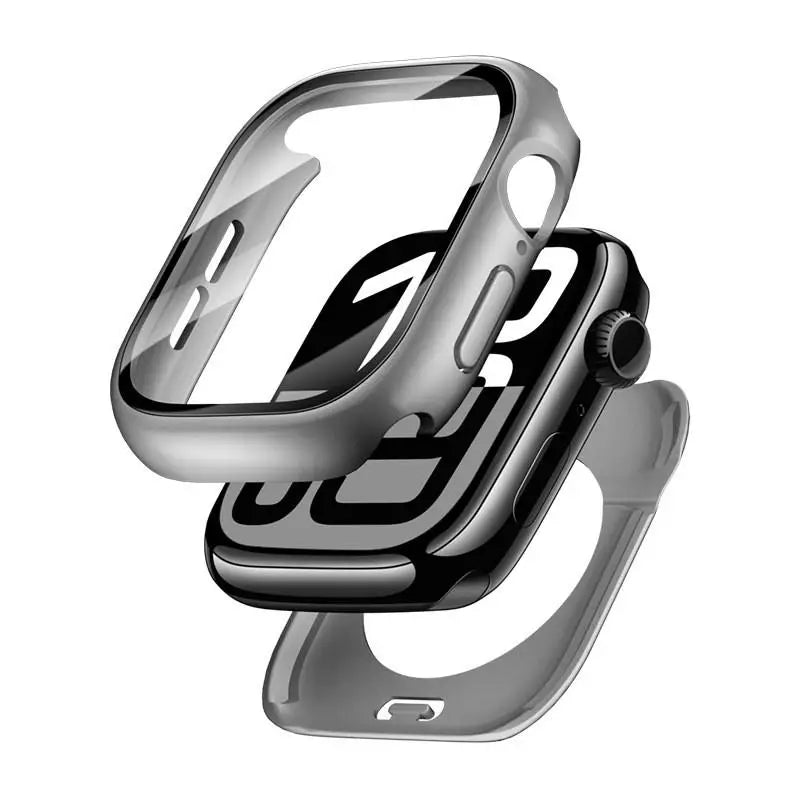 360 Full Waterproof Case Tempered Glass Protection for Apple Watch 46mm 45mm 44mm 41mm 40mm 42mm IWatch Series 11 10 9 8 7 SE 3