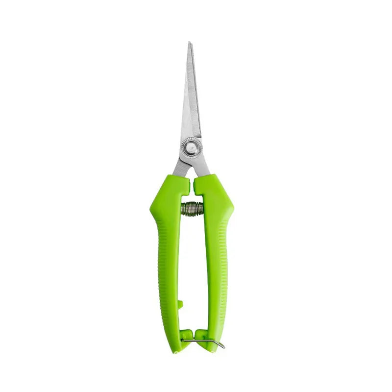 Straight-Head Pruning Shears — Stainless Steel Bonsai Garden Scissors