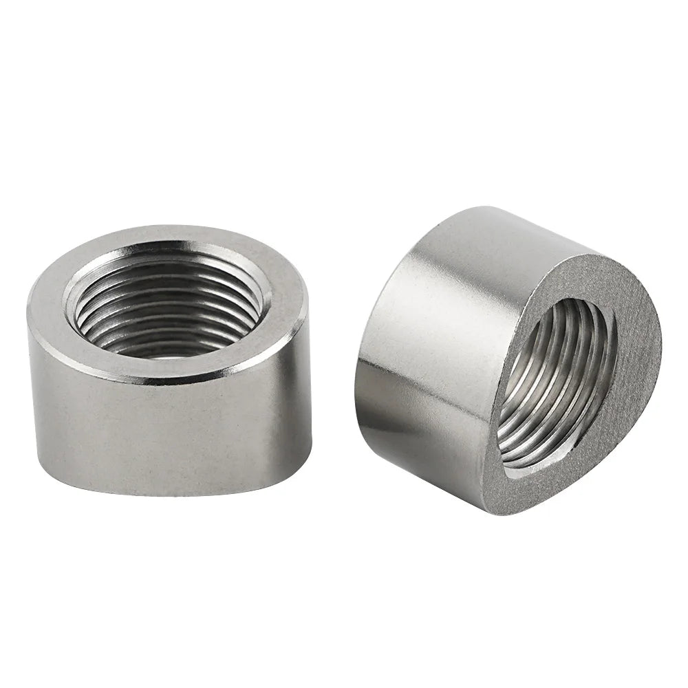 M18x1.5 O2 Sensor Weld Bung Nut — 304 Stainless, 4-Pack