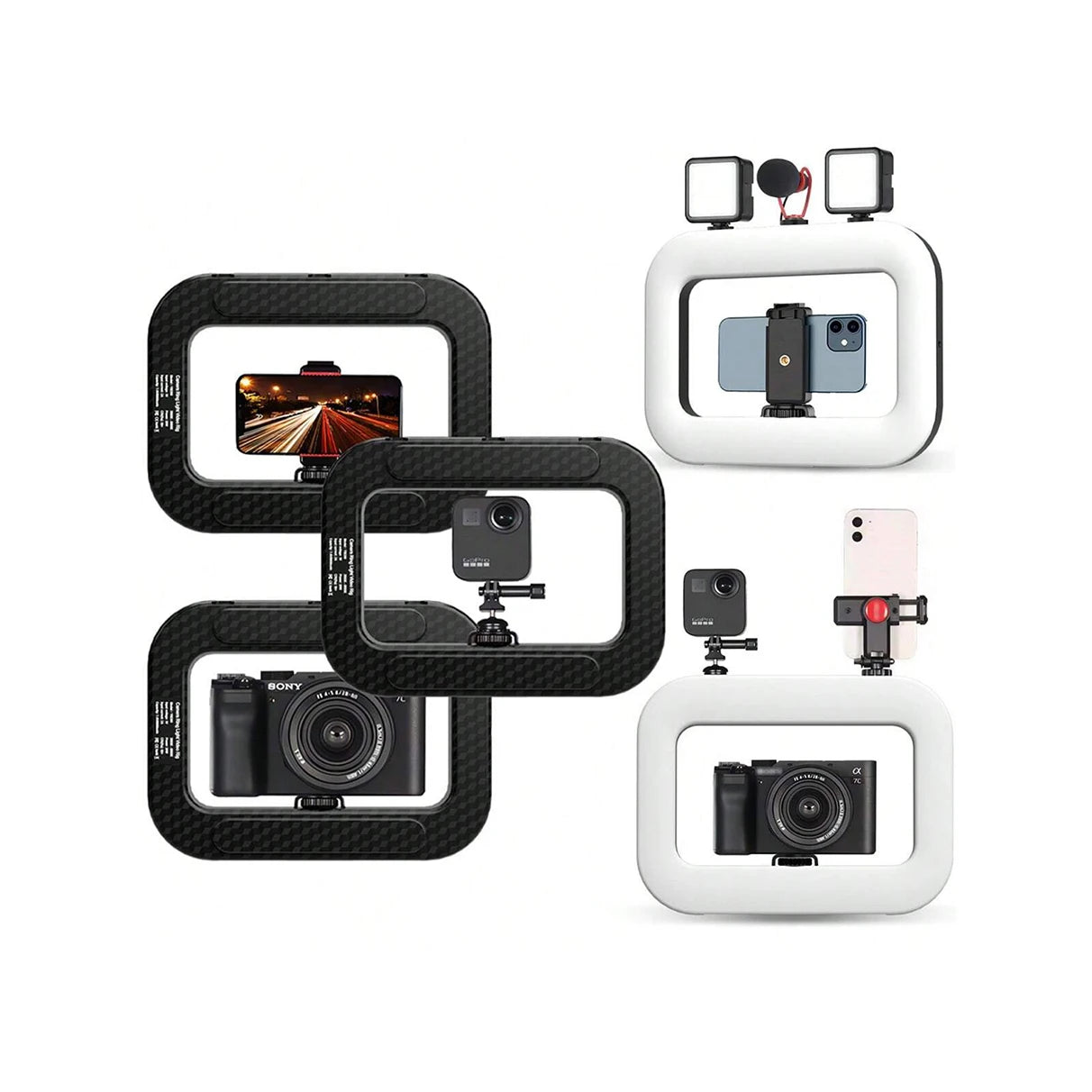 11 inch selfie light with rotatable stand and cell phone holder LED selfie light portable mini fill light for cell phone photogr