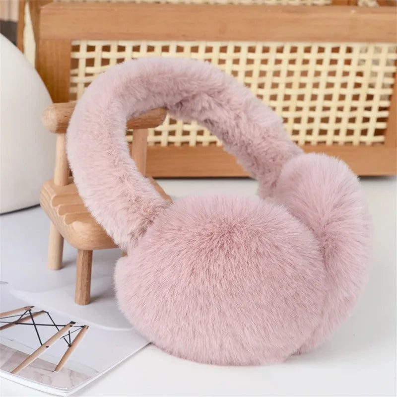 2024 Fashion Autumn Winter Earmuffs Women Men Warm Cute Plush Solid Color Ear Muffs Outdoor Cold Protection Ear-Muffs Ear Cover