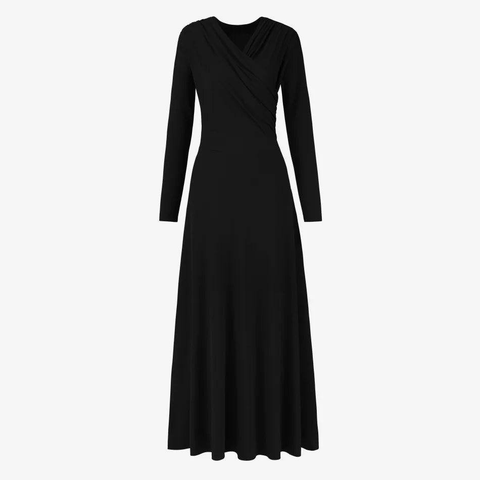 Flowy Wrap Maxi Dress — Lightweight Flattering Summer Dress