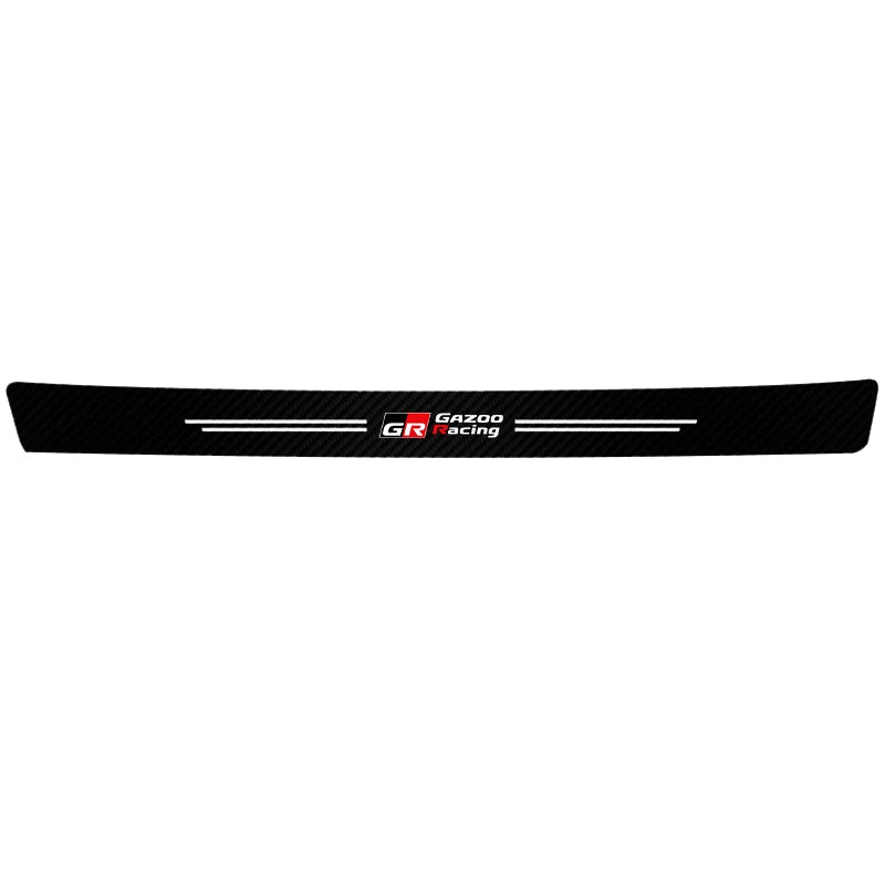 1/4/5Pcs Car Door Sill Scuff Plate Decor Carbon Fiber Stickers For Toyota Corolla Scion Yaris CHR Auris Rav4 Tacoma Hilux Verso