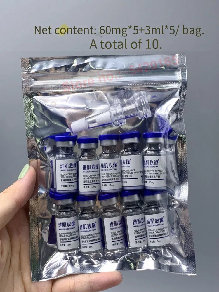 GHK-Cu Copper Peptide Powder Set — Anti-Aging Skin Repair