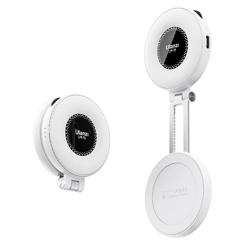 Original Ulanzi Magsafe Magnetic Dual Color Temperature Fill Light 3200K-6600K Adjustable LED Video Light with 3 Lighting Modes
