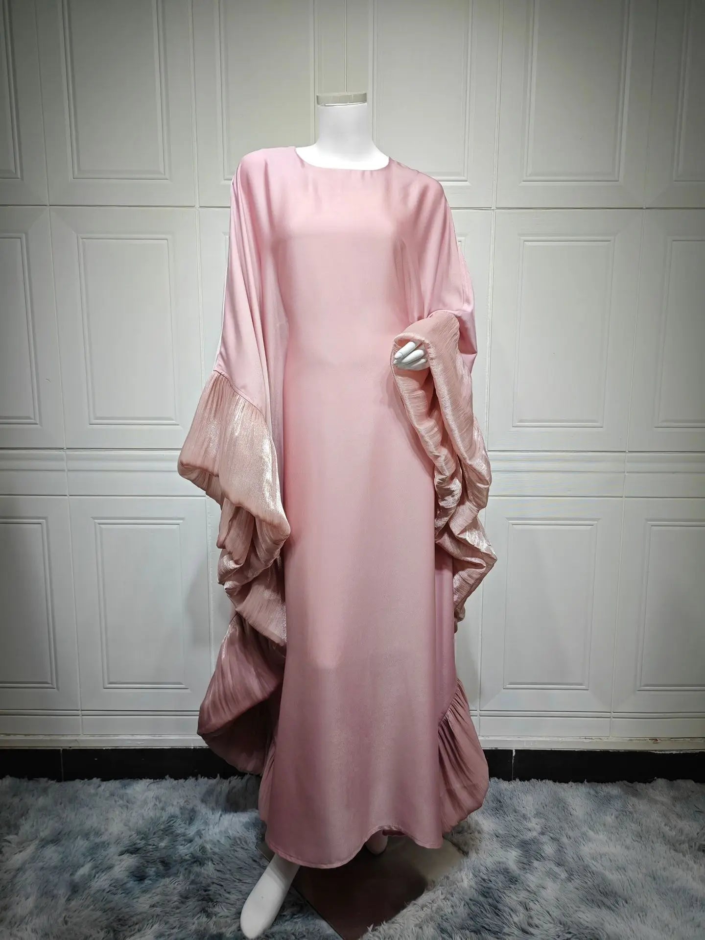Muslim Women Arabic Dubai Abaya Long Dress Modest Ramadan Robe Kaftan Femme Islam Clothing Eid Djellaba Kebaya Caftan Marocain