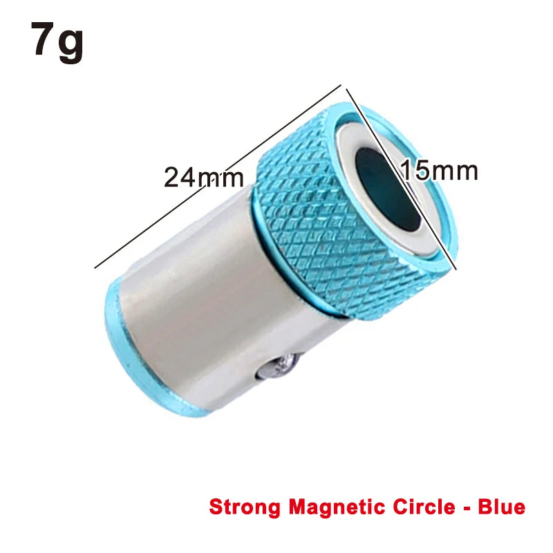 Universal 1/4 Inch Magnetic Screwdriver Head Bit Holder Color metal Magnetizer Steel Sleeve Power Tool Position Ring Accessory