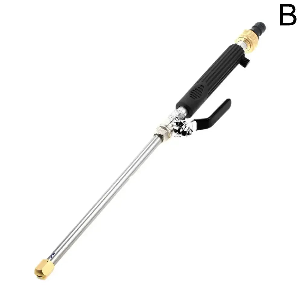 High-Pressure Garden Hose Wand – 46cm Aluminum Spray Gun with 3 Nozzles for Car Wash, Garden & Home Cleaning