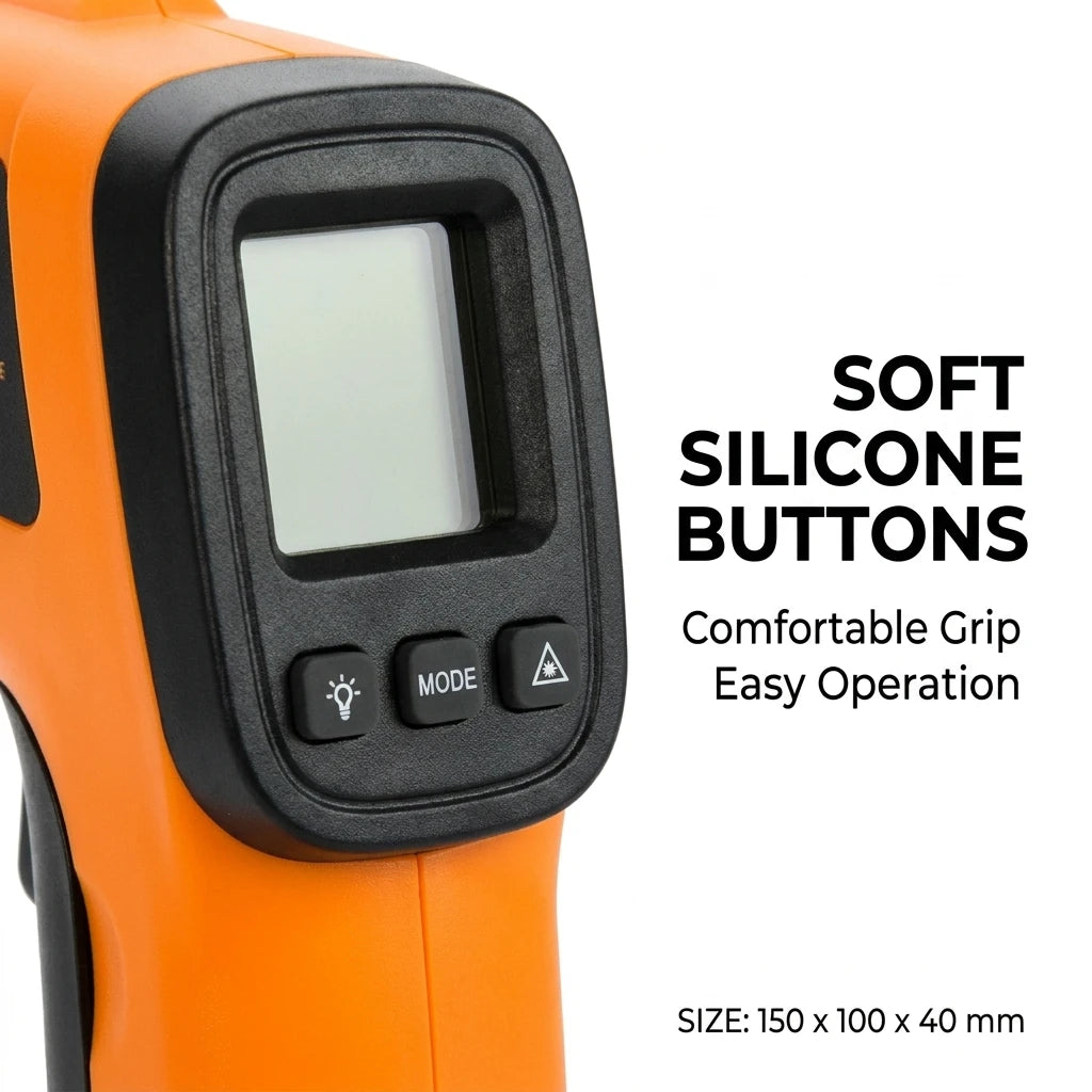 High-Precision Infrared Thermometer Electronic Temperature Gun for Kitchen Baking Water & Oil Temperature Meter Industrial