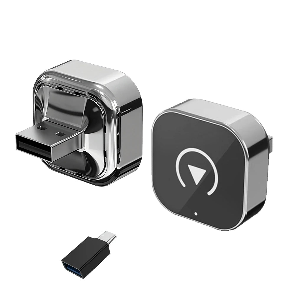 XUDA 2-in-1 Wireless CarPlay & Android Auto Adapter — Mini Smart Box, Dual-Band WiFi, Plug and Play