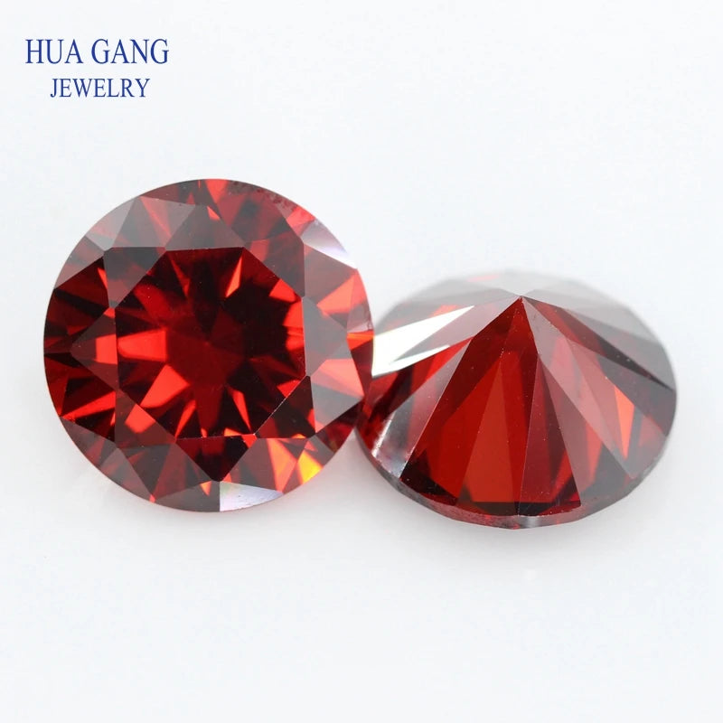 5A Cubic Zirconia Stone Multicolor Round Shape Brilliant Cut Loose CZ Stones Synthetic Gems Beads For Jewelry1.0~20mm AAAAA