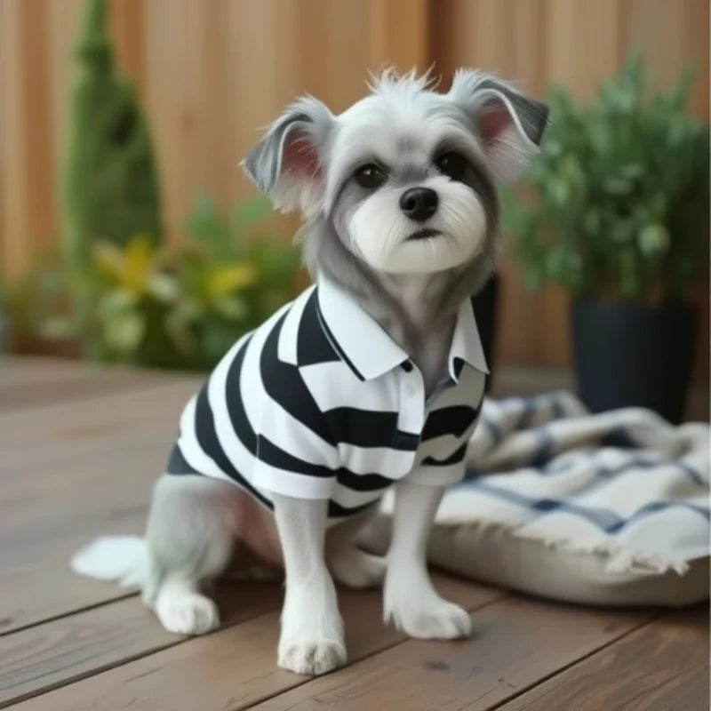 Pet Dog Polo Shirt – Summer Casual T-Shirt for Small & Large Dogs & Cats | XS–4XL (5 Colors)