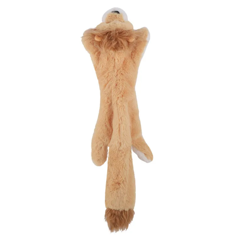 Plush Animal Squeaky Dog Toys - Tiger, Penguin, Fox & More - photo 24