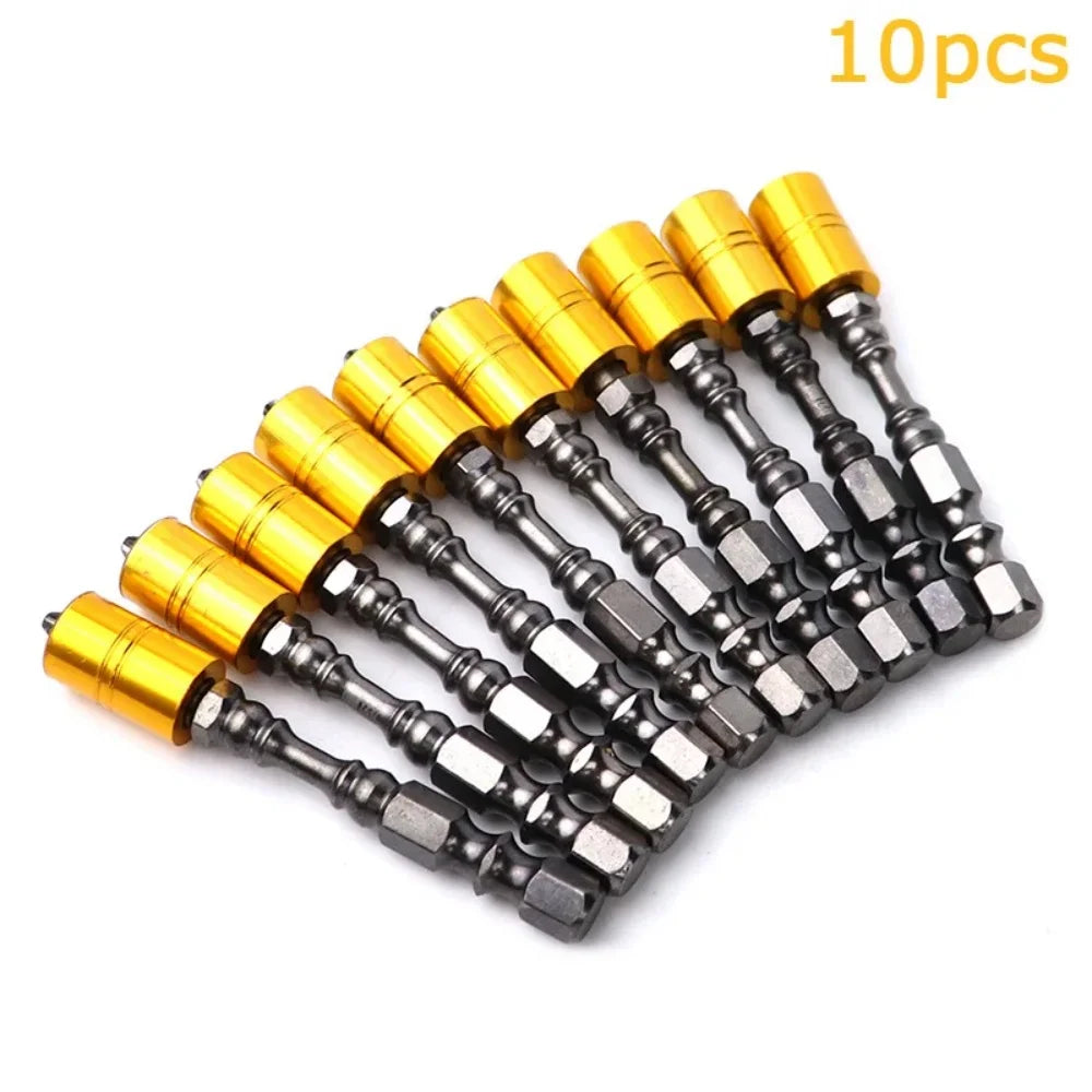 10/5/1pcs Strong Magnetic Screwdriver Bit Set Plasterboard Drywall Screw Driver 65mm Phillips Electronic Screwdriver Bits