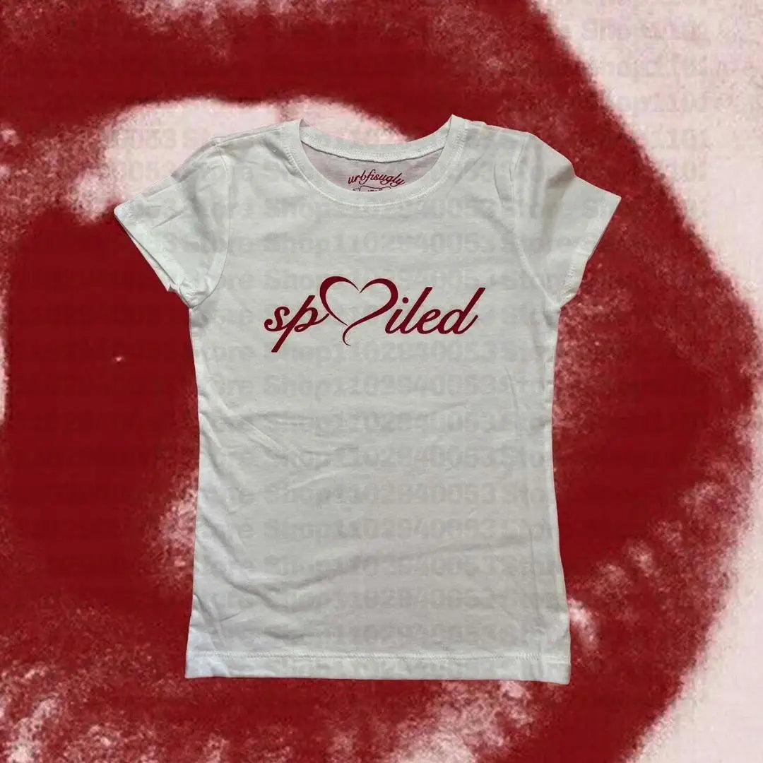 Women's Short-Sleeve Crop Top — Gothic Grunge Vintage Streetwear Tee