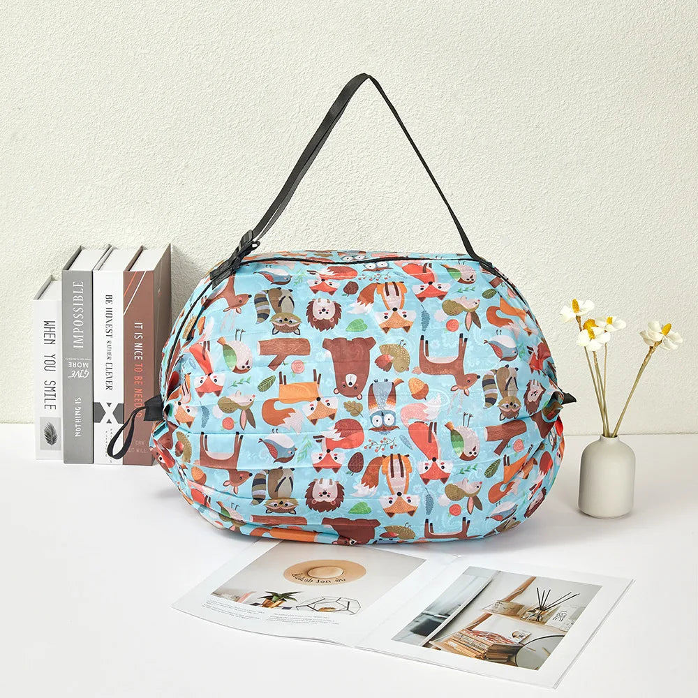 New Foldable Storage Bag Portable Travel Camouflage Handbags Large Capacity With Handle Japen Shopping Bag