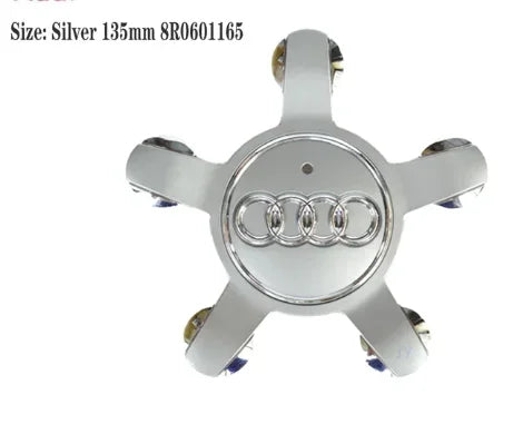 Audi 4pcs Wheel Center Caps - 60mm, 61mm, 68mm, 69mm