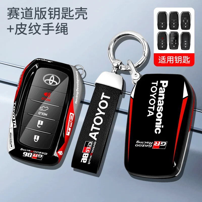 2024 New Fashion car key case bag Shell For for Toyota Camry Highlander Corolla Crown Prado GR 86 Reiz 2015 2016 accessories