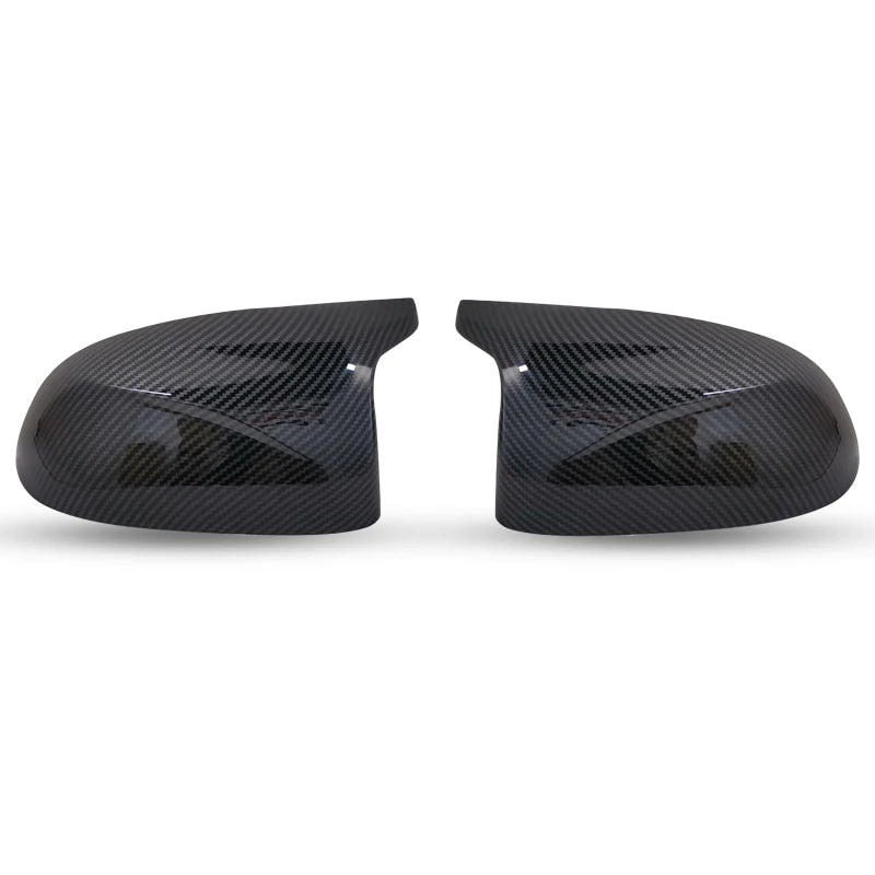 2Pcs Glossy Black carbon pattern Rear Side View Mirror Covers Shell Replacement For BMW X3 G01 ix3 X4 G02 X5 G05 X6 G06 X7 G07